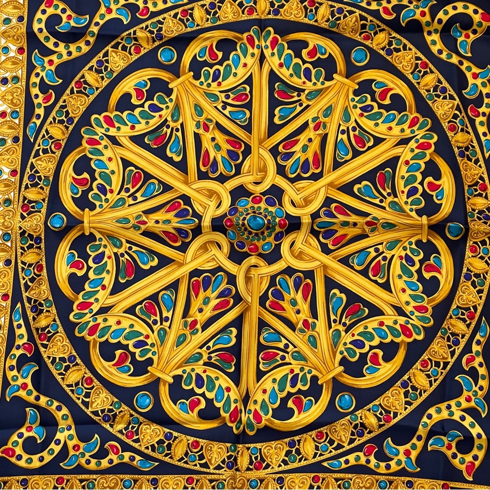 Dior Gold and Black Geometric Tapestry Wall Decor - Picture 4 of 7